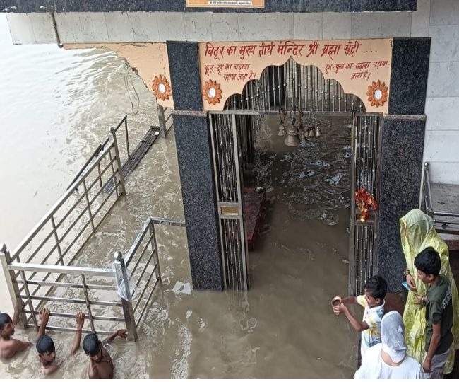 Kanpur Bithoor Brahmakunti submerged in Ganga